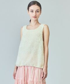 GRACE CONTINENTAL / グレースコンチネンタル その他トップス | チュールフェザータンクトップ