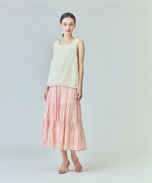 GRACE CONTINENTAL / グレースコンチネンタル その他トップス | チュールフェザータンクトップ | 詳細2