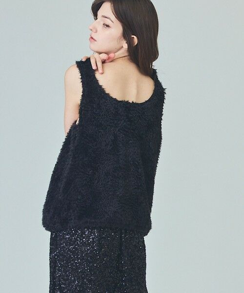 GRACE CONTINENTAL / グレースコンチネンタル チュールフェザータンクトップ ビジューチュールトップ / GRACE CONTINENTAL | GRACE