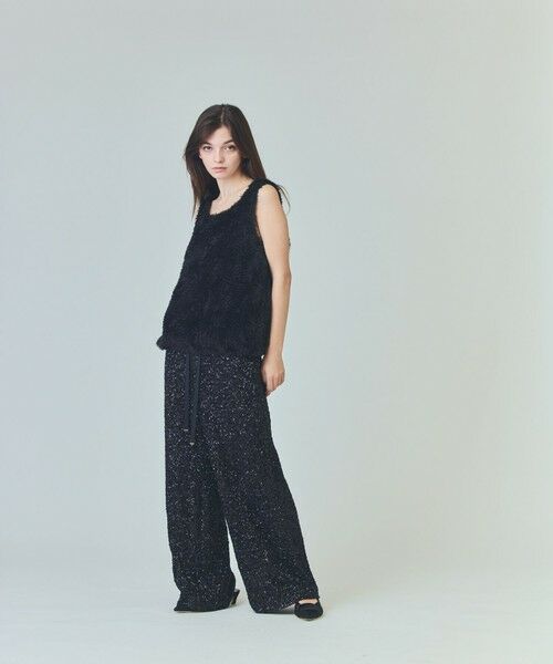 GRACE CONTINENTAL / グレースコンチネンタル その他トップス | チュールフェザータンクトップ | 詳細9