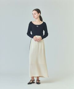 GRACE CONTINENTAL / グレースコンチネンタル ニット・セーター | ロゴ刺繍リブトップ