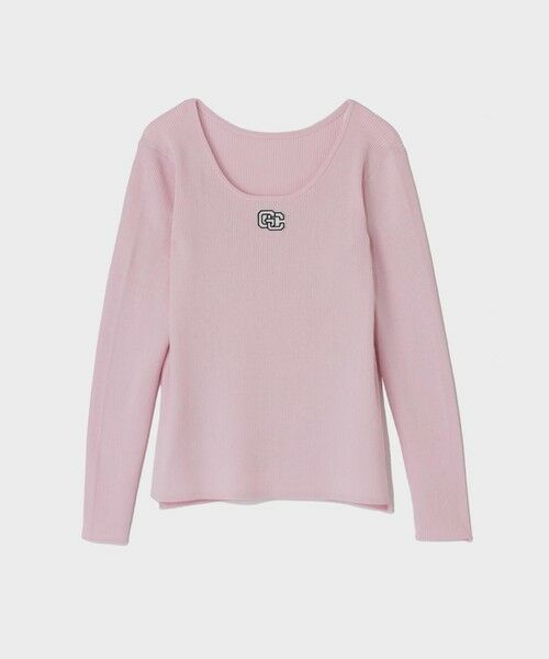GRACE CONTINENTAL / グレースコンチネンタル ニット・セーター | ロゴ刺繍リブトップ | 詳細11