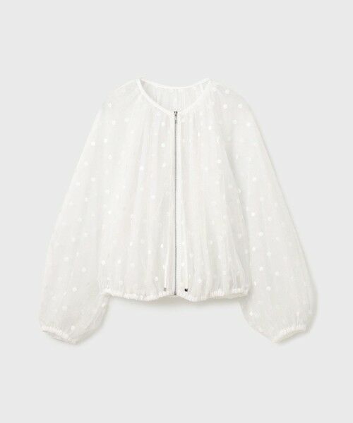 GRACE CONTINENTAL / グレースコンチネンタル ブルゾン | チュールノーカラーブルゾン | 詳細6