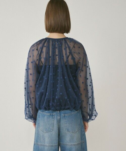 GRACE CONTINENTAL / グレースコンチネンタル ブルゾン | チュールノーカラーブルゾン | 詳細11