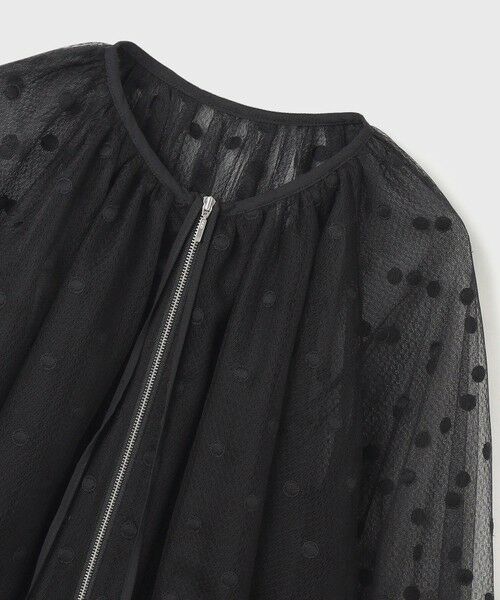 GRACE CONTINENTAL / グレースコンチネンタル ブルゾン | チュールノーカラーブルゾン | 詳細20