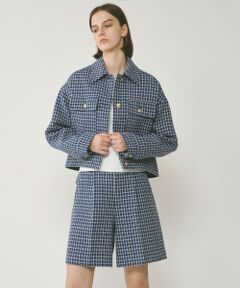 GRACE CONTINENTAL / グレースコンチネンタル ブルゾン | チェックツイードブルゾン