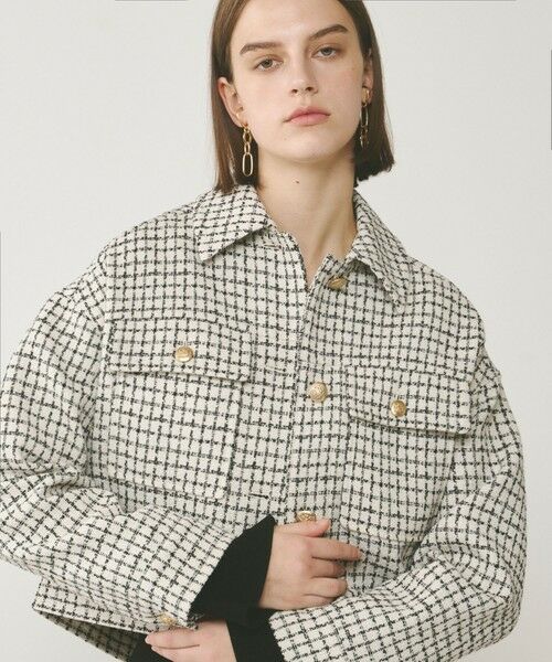 GRACE CONTINENTAL / グレースコンチネンタル ブルゾン | チェックツイードブルゾン | 詳細3