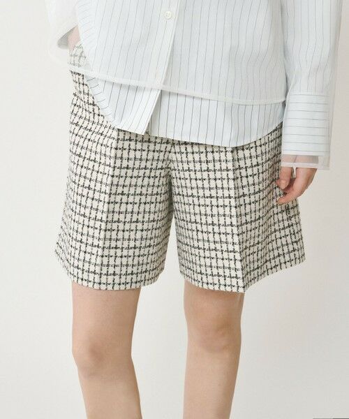 GRACE CONTINENTAL/グレースコンチネンタル チェックツイードハーフパンツ キナリ 36 GRACE CONTINENTAL/グレースコンチネンタル チェックツイードハーフパンツ キナリ 36