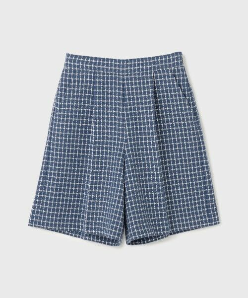 グレースコンチネンタル チェックツイードノーカラー 【半ズボンのみ】 セール】 チェックツイードハーフパンツ (その他パンツ