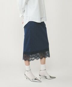 GRACE CONTINENTAL / グレースコンチネンタル ロング・マキシ丈スカート | ドットチュールタイトスカート