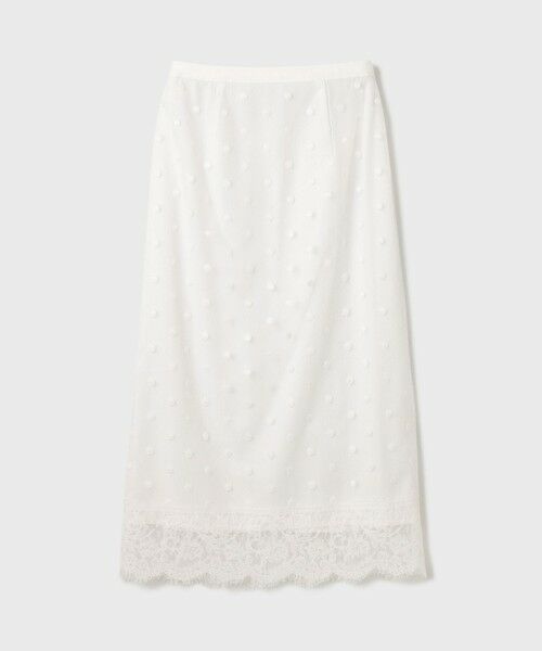 GRACE CONTINENTAL / グレースコンチネンタル ロング・マキシ丈スカート | ドットチュールタイトスカート | 詳細7