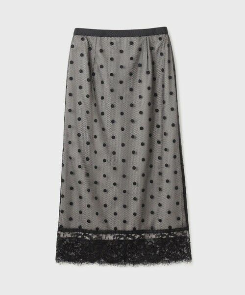 GRACE CONTINENTAL / グレースコンチネンタル ロング・マキシ丈スカート | ドットチュールタイトスカート | 詳細20