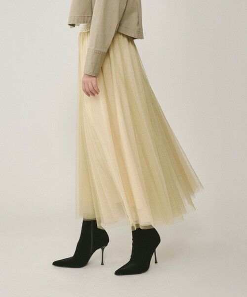 GRACE CONTINENTAL / グレースコンチネンタル ミニ・ひざ丈スカート | ラメチュールスカート | 詳細3