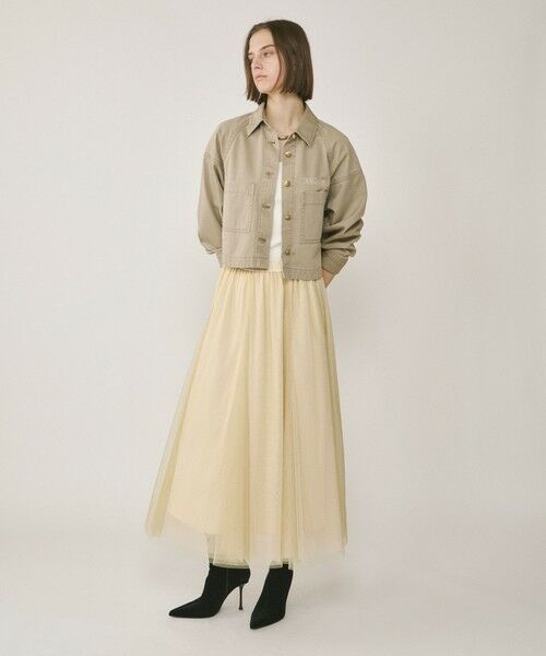 GRACE CONTINENTAL / グレースコンチネンタル ミニ・ひざ丈スカート | ラメチュールスカート | 詳細1