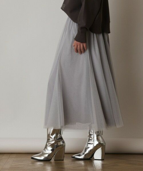 GRACE CONTINENTAL / グレースコンチネンタル ミニ・ひざ丈スカート | ラメチュールスカート | 詳細8