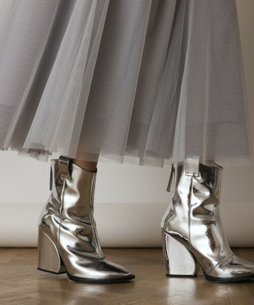 GRACE CONTINENTAL / グレースコンチネンタル ミニ・ひざ丈スカート | ラメチュールスカート | 詳細11