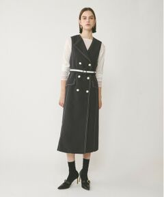 GRACE CONTINENTAL / グレースコンチネンタル ロング・マキシ丈ワンピース | アシンメトリーカラーワンピース