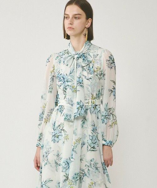 GRACE CONTINENTAL / グレースコンチネンタル ロング・マキシ丈ワンピース | フラワーレイヤーワンピース | 詳細2