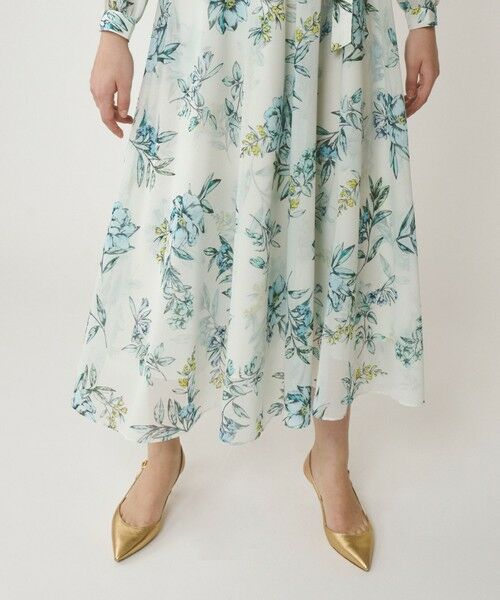 GRACE CONTINENTAL / グレースコンチネンタル ロング・マキシ丈ワンピース | フラワーレイヤーワンピース | 詳細4