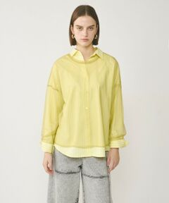 GRACE CONTINENTAL / グレースコンチネンタル シャツ・ブラウス | チュールレイヤードシャツ