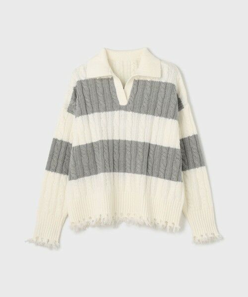 GRACE CONTINENTAL / グレースコンチネンタル ニット・セーター | アランポロニットトップ | 詳細7