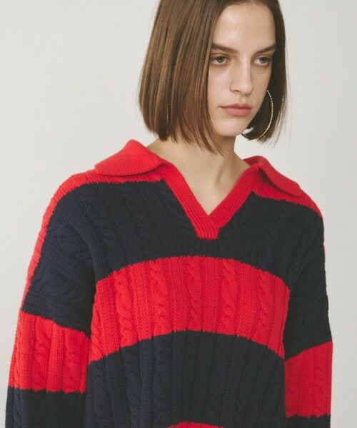 GRACE CONTINENTAL / グレースコンチネンタル ニット・セーター | アランポロニットトップ | 詳細13