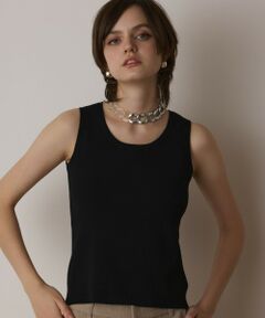 GRACE CONTINENTAL / グレースコンチネンタル ニット・セーター | Uネックリブニットトップ