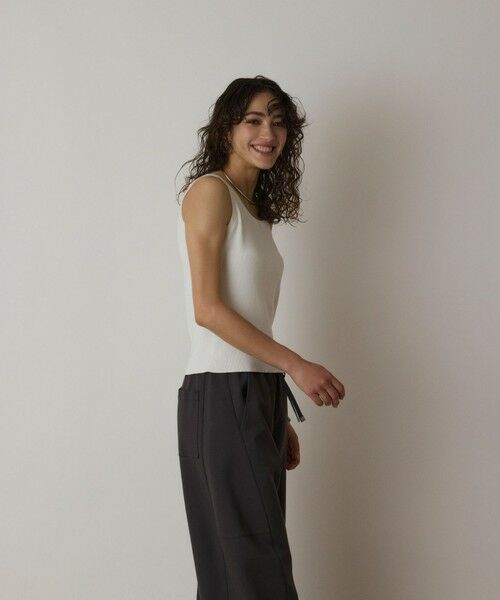 GRACE CONTINENTAL / グレースコンチネンタル ニット・セーター | Uネックリブニットトップ | 詳細7