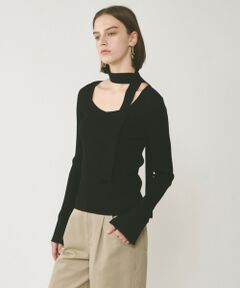 GRACE CONTINENTAL / グレースコンチネンタル ニット・セーター | ボウタイリブニットトップ