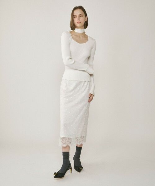 GRACE CONTINENTAL / グレースコンチネンタル ニット・セーター | ボウタイリブニットトップ | 詳細1