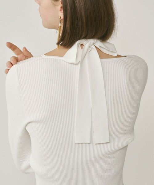 GRACE CONTINENTAL / グレースコンチネンタル ニット・セーター | ボウタイリブニットトップ | 詳細3