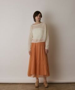 GRACE CONTINENTAL / グレースコンチネンタル ニット・セーター | フィルムヤーンニットトップ