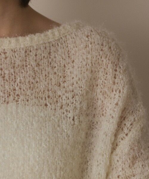 GRACE CONTINENTAL / グレースコンチネンタル ニット・セーター | フィルムヤーンニットトップ | 詳細7