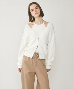 GRACE CONTINENTAL / グレースコンチネンタル カーディガン・ボレロ | ハイゲージ畦ニットカーディガン