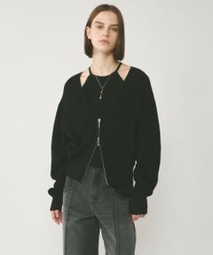 GRACE CONTINENTAL / グレースコンチネンタル カーディガン・ボレロ | ハイゲージ畦ニットカーディガン