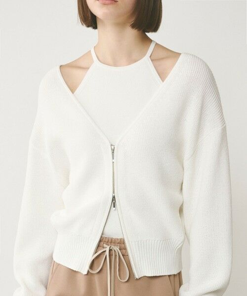 GRACE CONTINENTAL / グレースコンチネンタル カーディガン・ボレロ | ハイゲージ畦ニットカーディガン | 詳細4