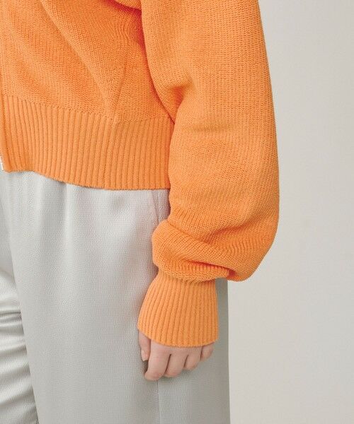 GRACE CONTINENTAL / グレースコンチネンタル カーディガン・ボレロ | ハイゲージ畦ニットカーディガン | 詳細12