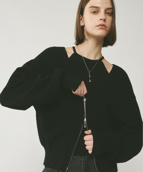 GRACE CONTINENTAL / グレースコンチネンタル カーディガン・ボレロ | ハイゲージ畦ニットカーディガン | 詳細16