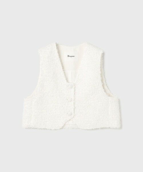 GRACE CONTINENTAL / グレースコンチネンタル ベスト | ツイードショートジレジャケット | 詳細7