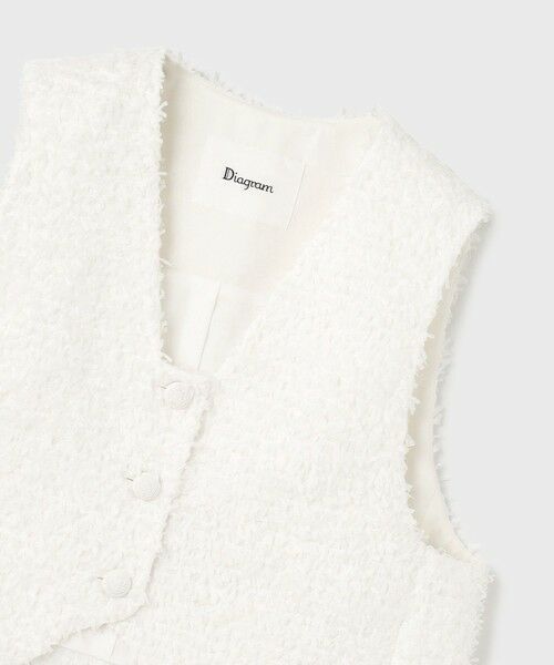 GRACE CONTINENTAL / グレースコンチネンタル ベスト | ツイードショートジレジャケット | 詳細9