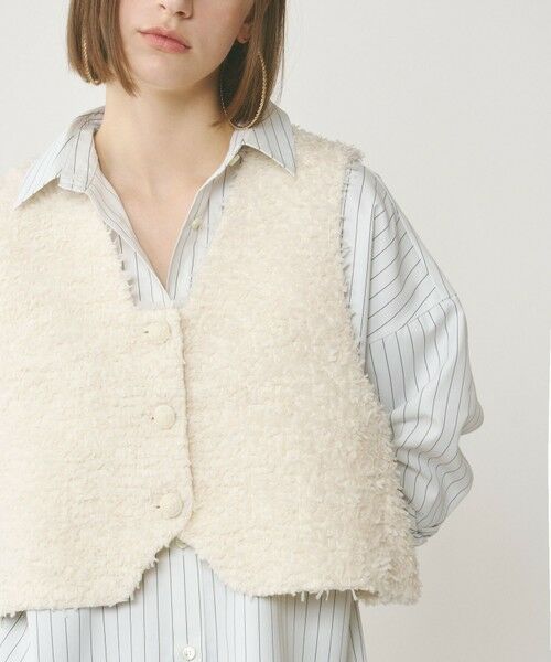 GRACE CONTINENTAL / グレースコンチネンタル ベスト | ツイードショートジレジャケット | 詳細12