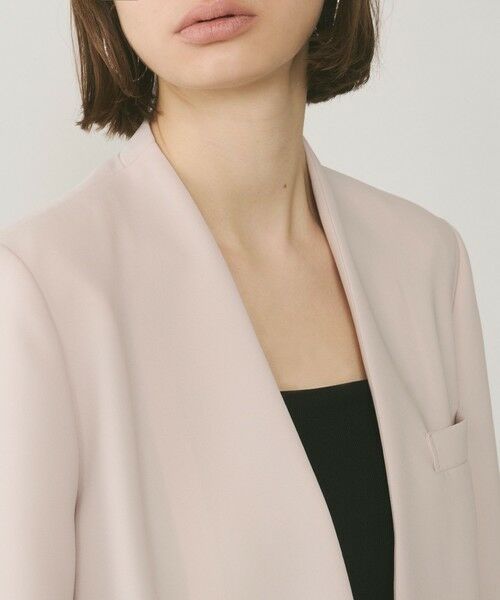 GRACE CONTINENTAL / グレースコンチネンタル ノーカラージャケット | ダブルクロスノーカラージャケット | 詳細2