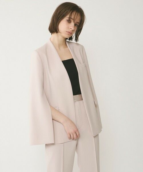 GRACE CONTINENTAL / グレースコンチネンタル ノーカラージャケット | ダブルクロスノーカラージャケット | 詳細3