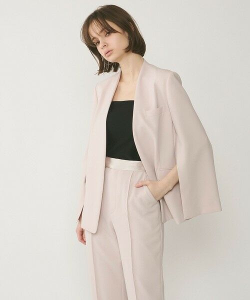 GRACE CONTINENTAL / グレースコンチネンタル ノーカラージャケット | ダブルクロスノーカラージャケット | 詳細7