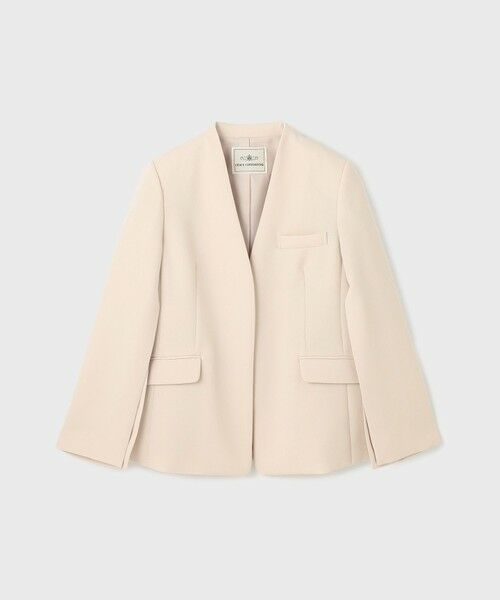 GRACE CONTINENTAL / グレースコンチネンタル ノーカラージャケット | ダブルクロスノーカラージャケット | 詳細8