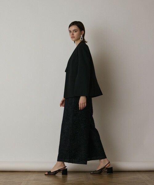 GRACE CONTINENTAL / グレースコンチネンタル ノーカラージャケット | ダブルクロスノーカラージャケット | 詳細10