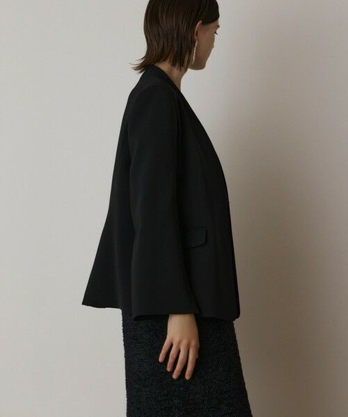 GRACE CONTINENTAL / グレースコンチネンタル ノーカラージャケット | ダブルクロスノーカラージャケット | 詳細13