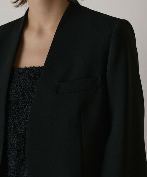 GRACE CONTINENTAL / グレースコンチネンタル ノーカラージャケット | ダブルクロスノーカラージャケット | 詳細14