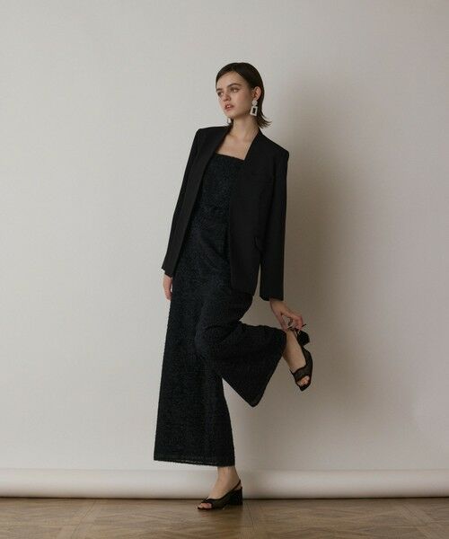 GRACE CONTINENTAL / グレースコンチネンタル ノーカラージャケット | ダブルクロスノーカラージャケット | 詳細17