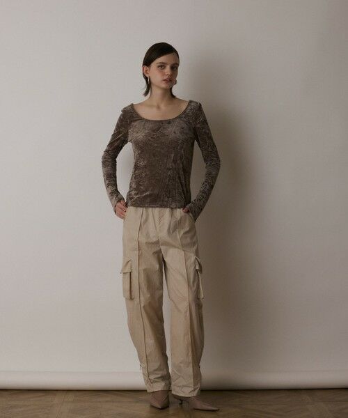 GRACE CONTINENTAL / グレースコンチネンタル その他パンツ | ナイロンジップカーゴパンツ | 詳細13